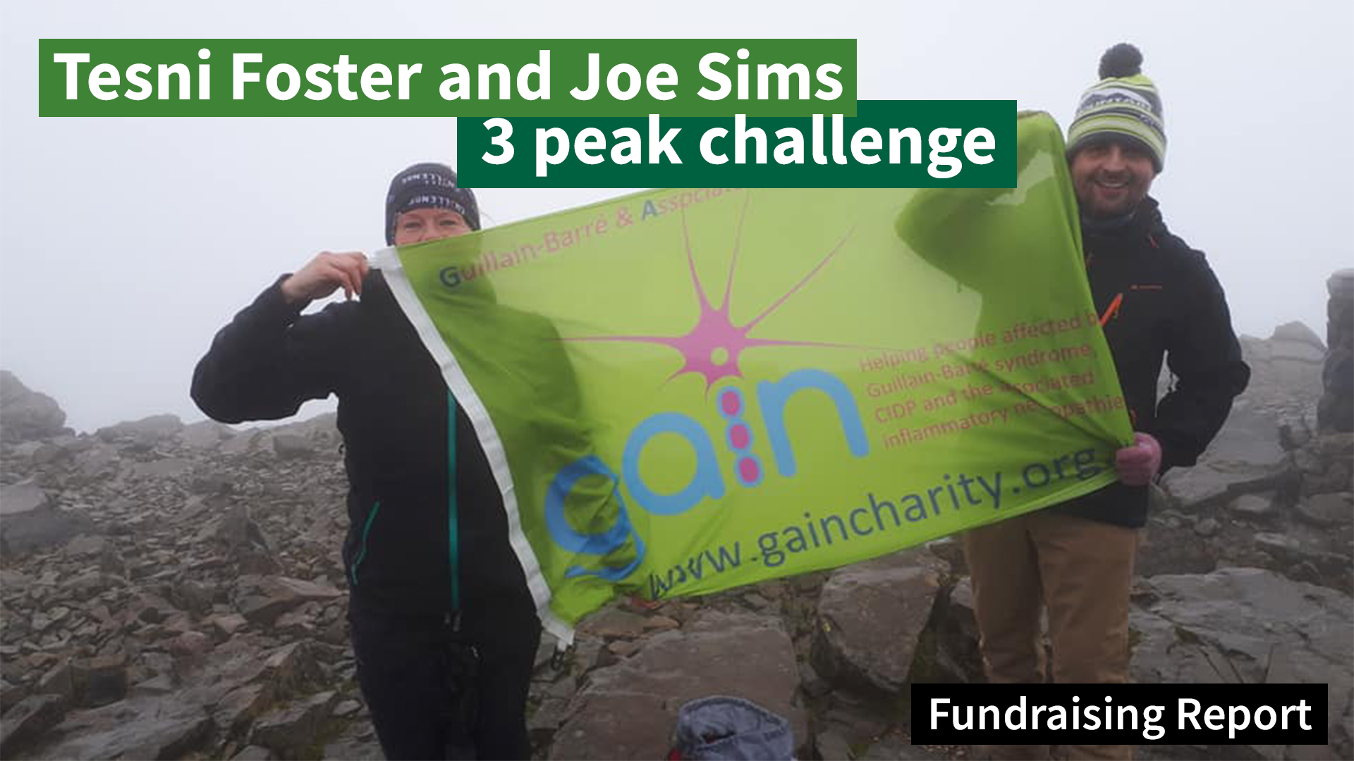 Tesni Foster and Joe Sims – 3 Peaks Challenge