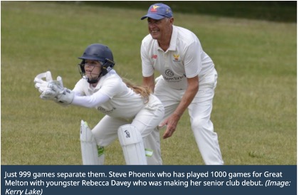 Norfolk cricketer plays 1000th game – months after rare virus