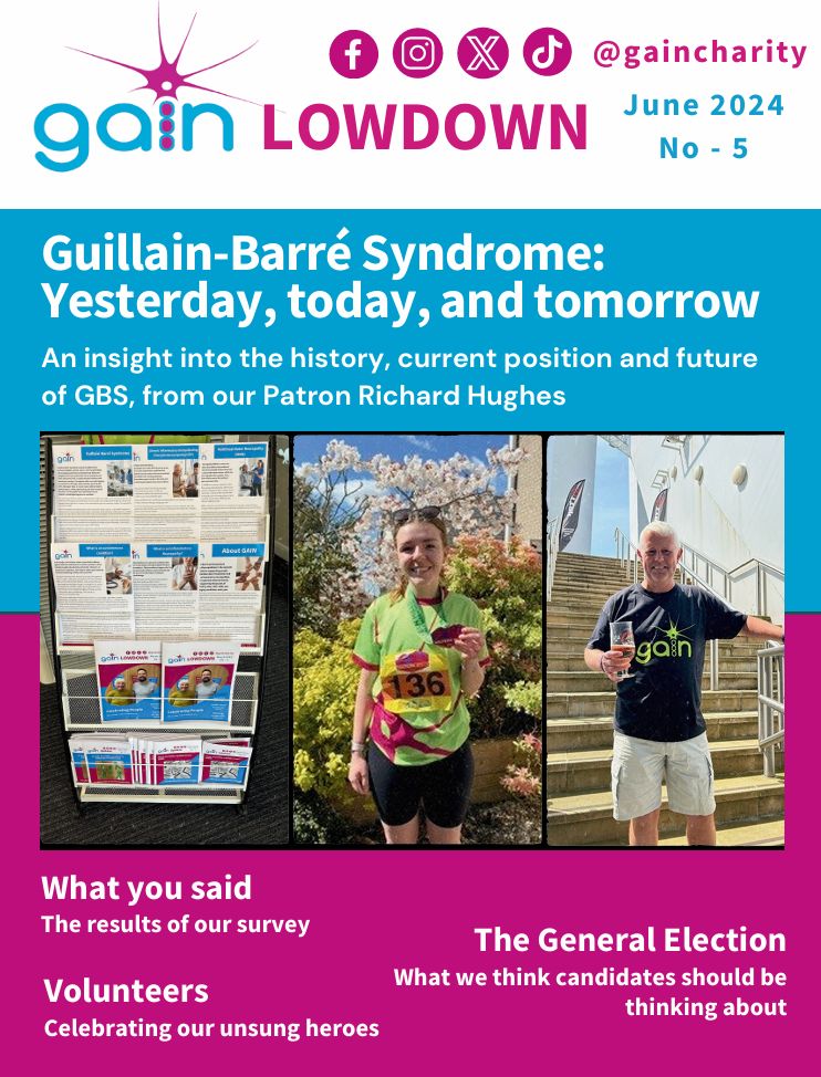 A picture of the front page of GAIN Lowdown 5